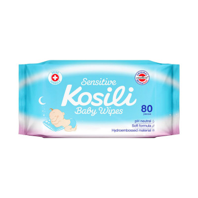 Kosili baby vlažne maramice plave 80 kom