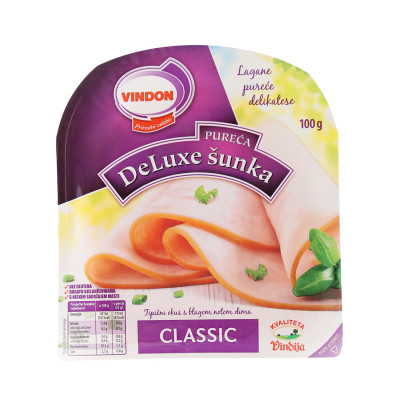 Ćureća šunka De lux classic 100 g Vindon