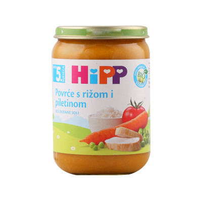 Kašica piletina sa povrćem i rižom 5 mjeseci 190 g Hipp