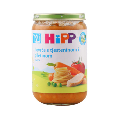 Kašica piletina sa povrćem i tjesteninom 12 mjeseci 220 g Hipp