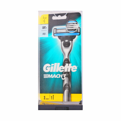Gillette mach 3 razor 1 up aparat + 2 cart