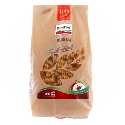 Durum tjestenina Fusilli integrale 400 g Danubius