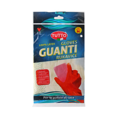 Rukavice 1 par lateks M-L Tutto