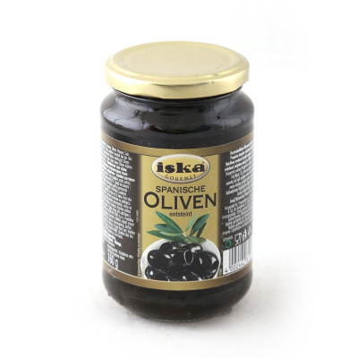 Masline crne bez košpice 370 g Iska