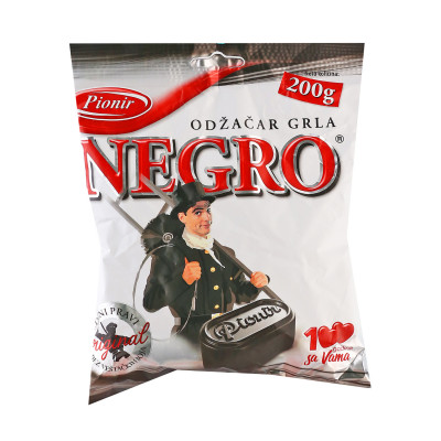 Bombon Negro 200 g Pionir
