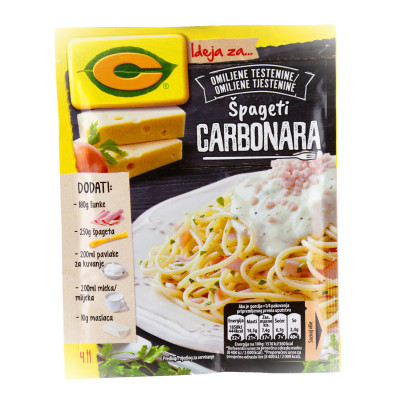C Špageti Karbonara 37 g Centroproizvod