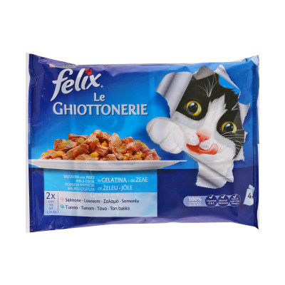 Hrana za mačke losos 4x85 g Felix