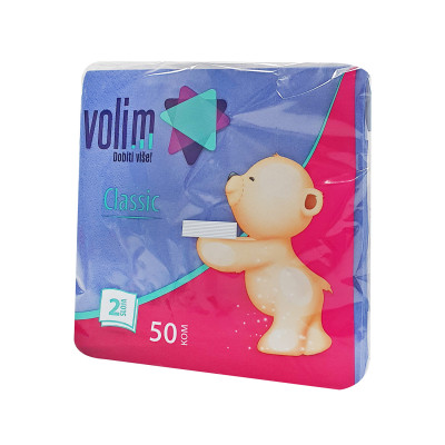 Salvete 2 sl 33x33 plave 50 kom Volim