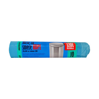 Kese za smeće sa trakom 70x100 120l plave 10 kom