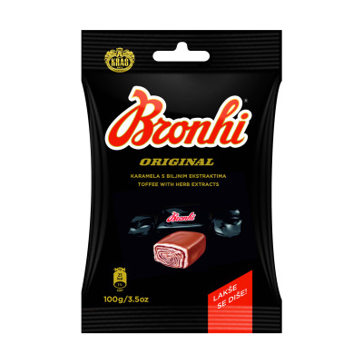 Bronhi original karamele 100 g Kraš