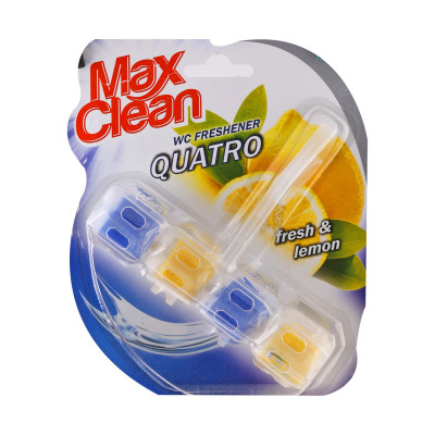 WC osvježivač quatro fresh-lemon 50 g Max Clean