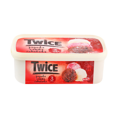 Twice jagoda-vanila-čokolada 1.7 l Frikom