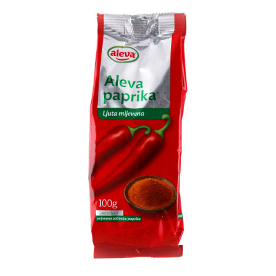 Crvena mljevena začinska ljuta paprika 100 g Aleva