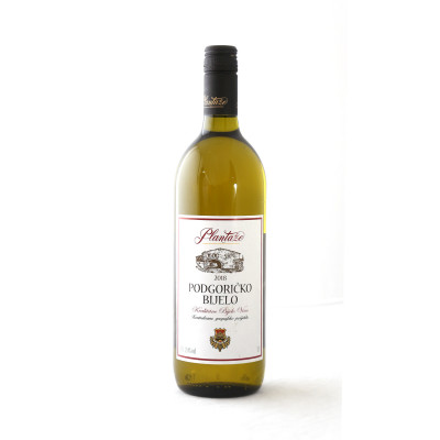 Podgoričko 1 l kvalitetno bijelo vino Plantaže