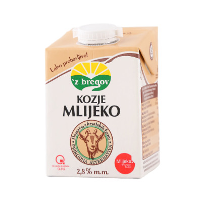 Kozije mlijeko 2.8% mm 0.5 l Zbregov