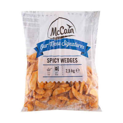 Mc Cain spicy wedges začinjeni krompir ukus kozice 2.5 kg