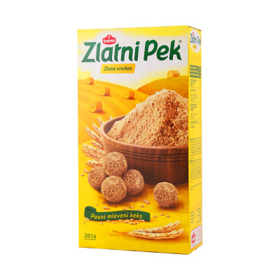 Mljeveni keks posni Zlatni Pek 285 g Bambi