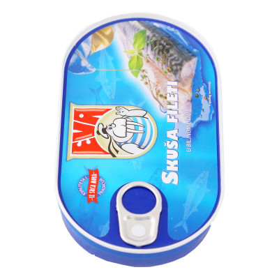 Skuša fileti u biljnom ulju 170 g Eva