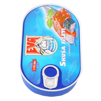 Skuša fileti u umaku od rajčice 170 g Eva