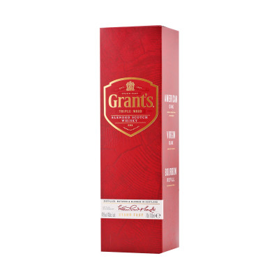 Grant's 0.7 l 40% alc - gift carton