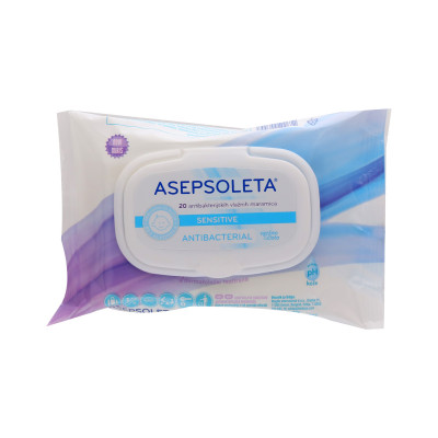 Asepsolete sensitive vlažne maramice 20 kom