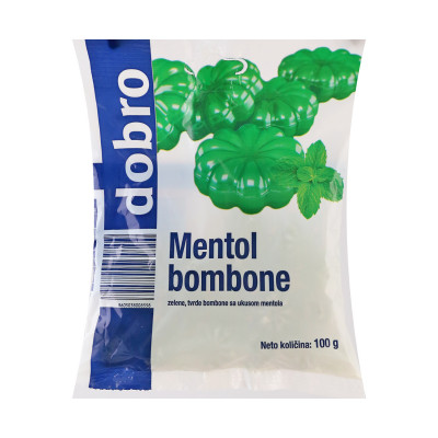 Bomboni zelena menta 100 g Dobro