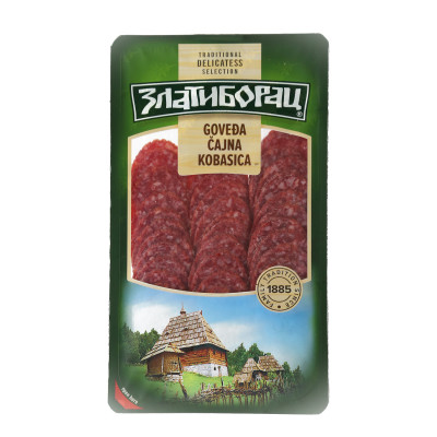 Zlatiborac govedja čajna kobasica slajs 100 g