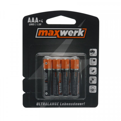 Baterije alkalne aaa lr03 1.5v 4/1 Maxwerk