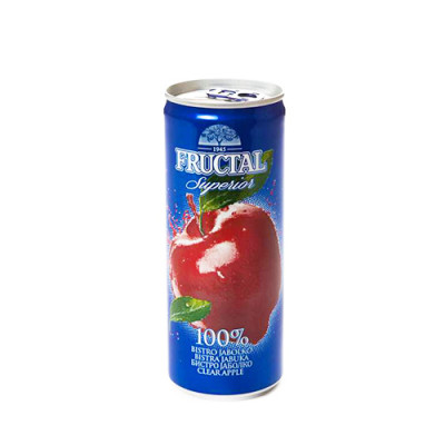 Sok jabuka 0.25 l limenka Fructal