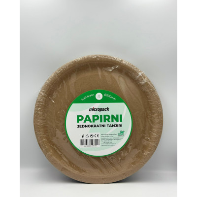 Braon papirni tanjiri 25kom FI 230mm Micropack