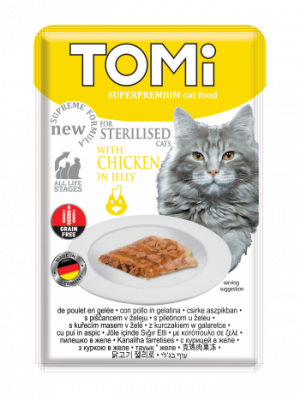 Hrana za mačke piletina u želeu 85g Tomi