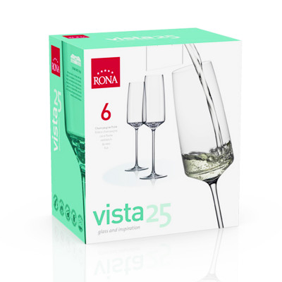 Čaša za šampanjac vista 250ml 6/1 Rona