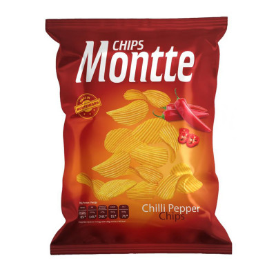 Čips chili 140g Montte Chips