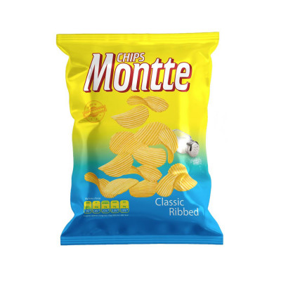 Čips slani rebrasti 80g Montte Chips