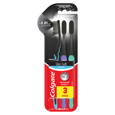 Colgate zubna cetkica slim charcoal ugljenik  2+1gratis