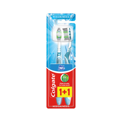 Colgate zubna cetkica max fresh medium 1+1 gratis