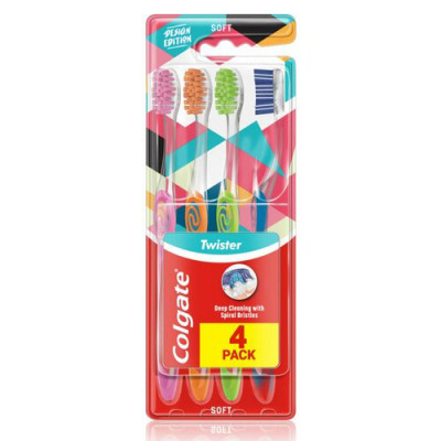 Colgate  zubna četkica twister 4 pack