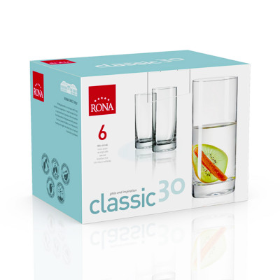 Čaša za sok kristal classic 300ml 6/1 Rona