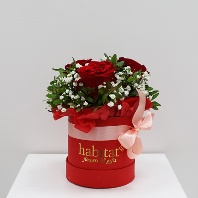 Cvijetni aranžman u kutiji od 5 ruža Habitat
