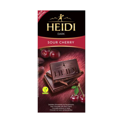 Crna čokolada sa višnjom 80 g Heidi