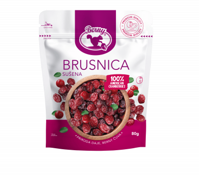 Sušena brusnica soft 80 g Premium Berny