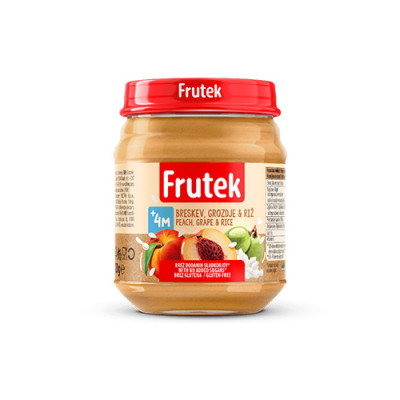 Frutek kašica breskva riža 120g Fructal