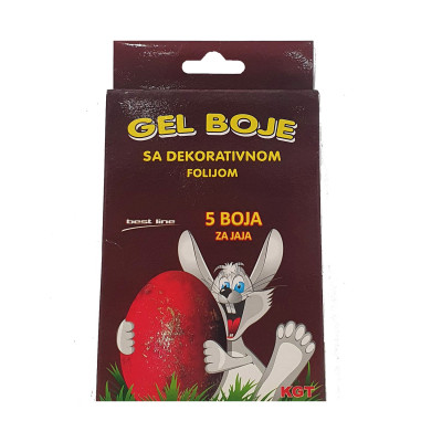 Gel boja sa zlatnom folijom KGT