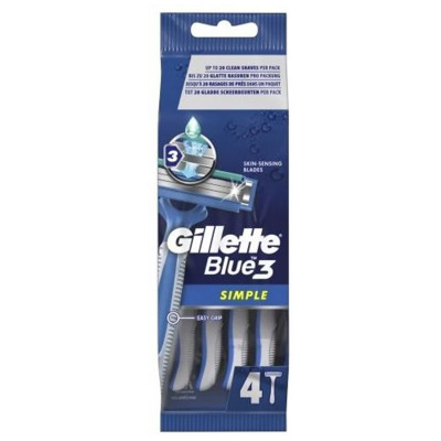 Gillette jednokratni brijač blue III simple 4/1