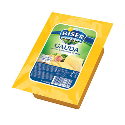 Gauda punomasni polutvrdi sir 250gr Mlekoprodukt