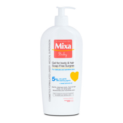 Hair & body bath gel 400ml Mixa