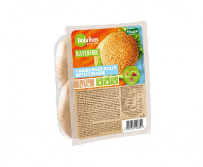 Hamburger pecivo 2x70g bez glutena Balviten