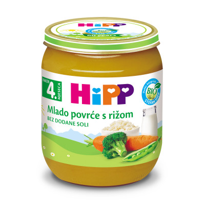 Hipp Bio kašica mlado povrće sa rižom 125 g