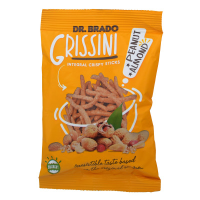 Integralni grisini kikiriki badem susam 70g Dr.Brado