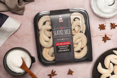 Kokos kiflice 350g Slatko Srce